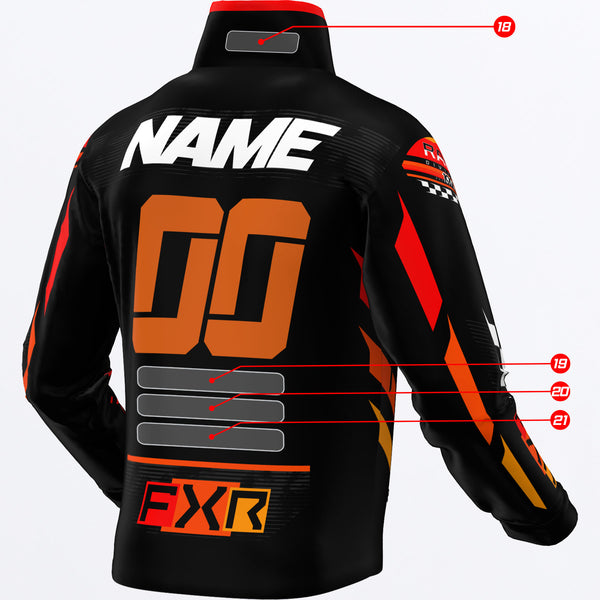 FXR RACING】ビッグロゴレーシングジャケット FXR RACING】ビッグロゴ
