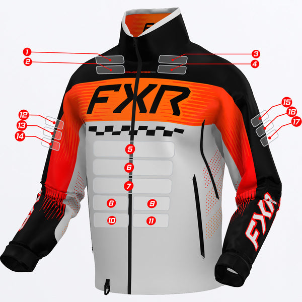 FXR RACING】ビッグロゴレーシングジャケット FXR RACING】ビッグロゴ