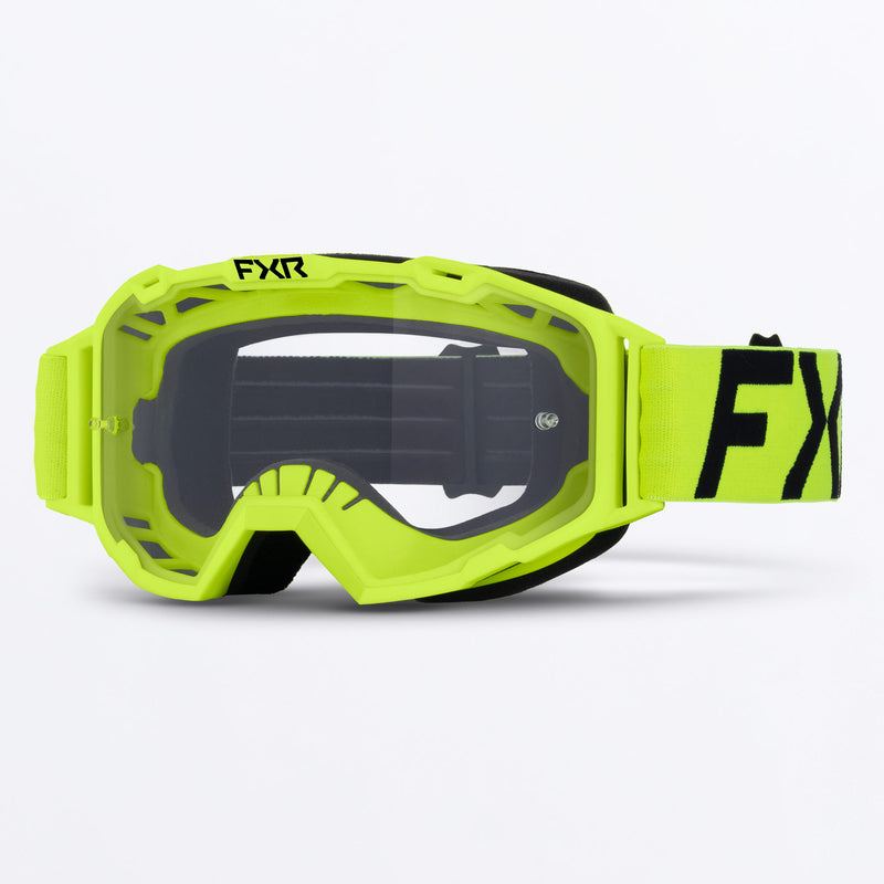 FXR 2026 Youth Maverick Prime Goggles, Yellow-Dirtbike Goggles