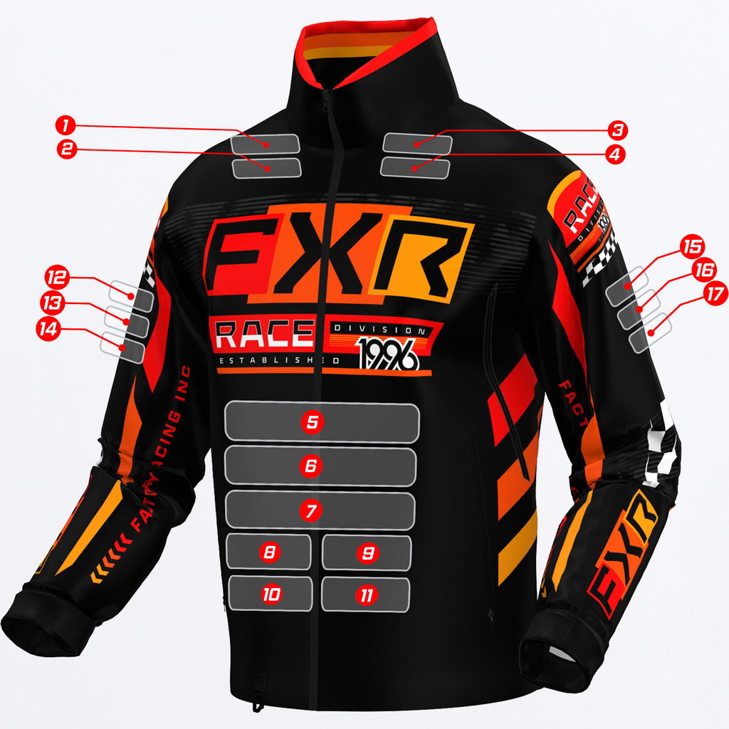 FXR RACING】ビッグロゴレーシングジャケット FXR RACING】ビッグロゴ