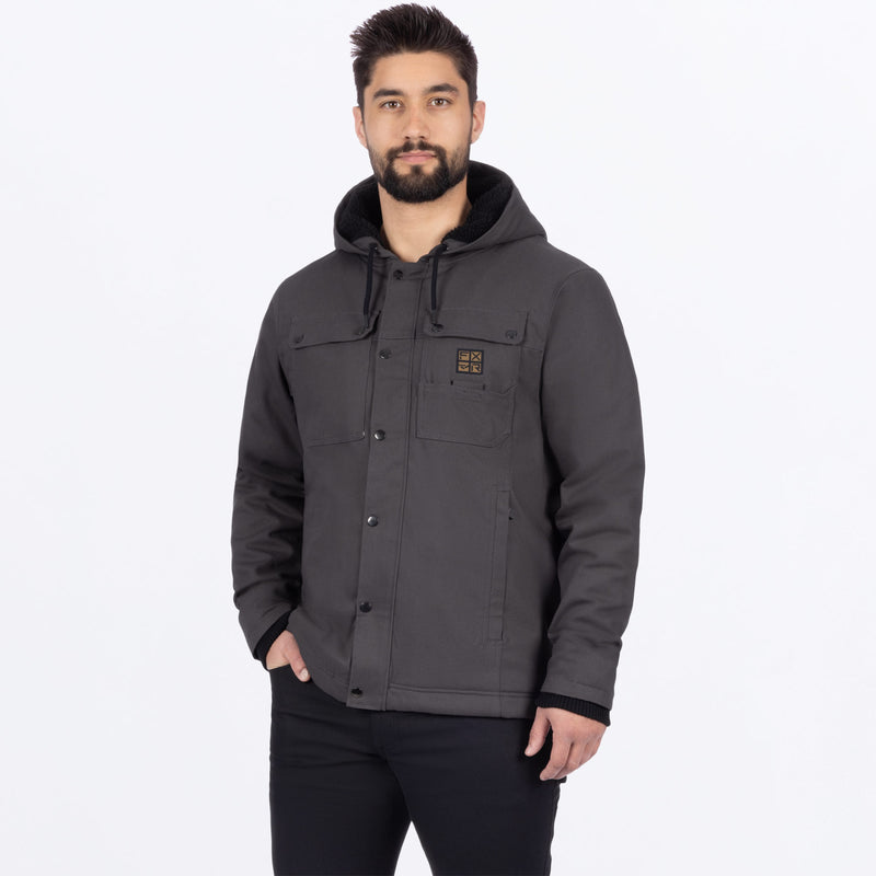 UnisexRoughneckCanvas_Jacket_Asphalt_SKU_242061-_0800_Front