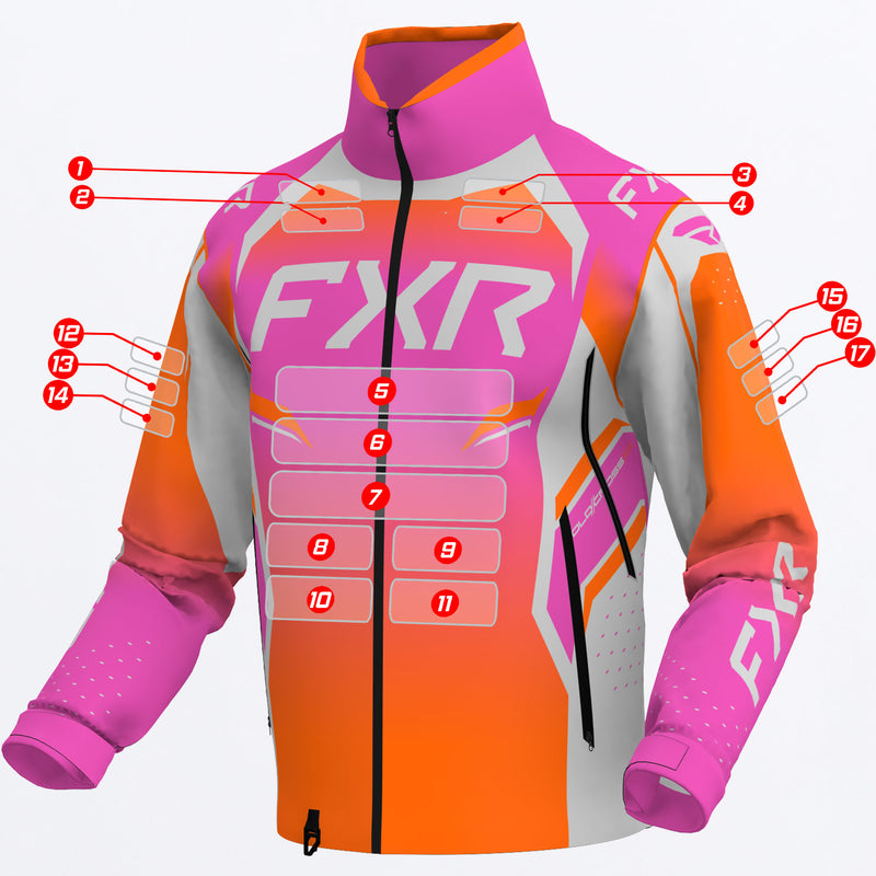 CustomColdCrossRR_Jacket_PinkGreyOrange_SKU_260099-_9530_Front