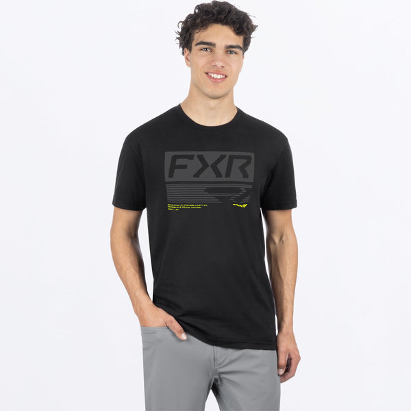 MElevatePremium_T-Shirt_BlackHiVis_SKU_261309-_1065_Front