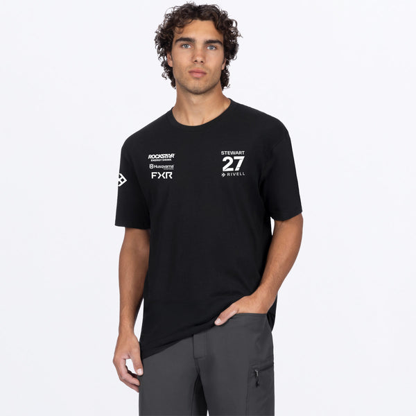 MRivellRace_T-Shirt_BlackWhite_SKU_263337-_1001_Front