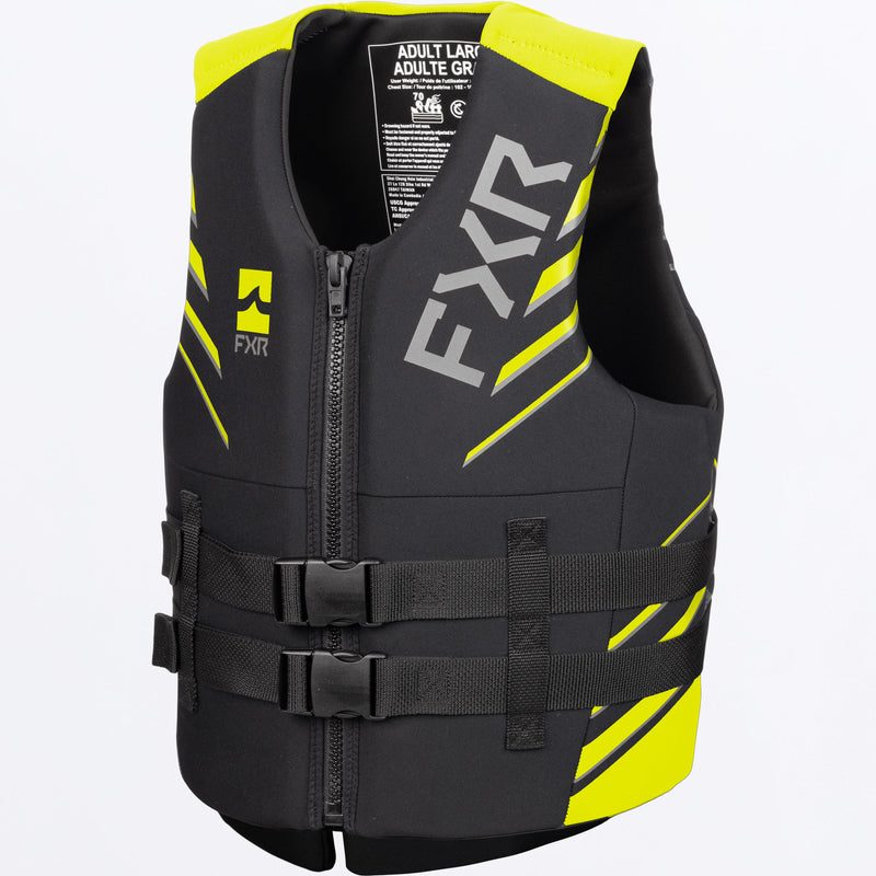 Podium_LifeJacket_Adult_BlkHiVis_241970-_1065_front