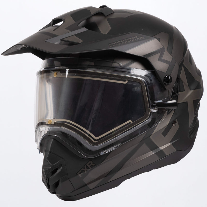 堅実な究極の FXR Helmet クラッチEvo M) Steel/Black ヘルメット(ブラックオプス LE 220614-0300-1  XL)